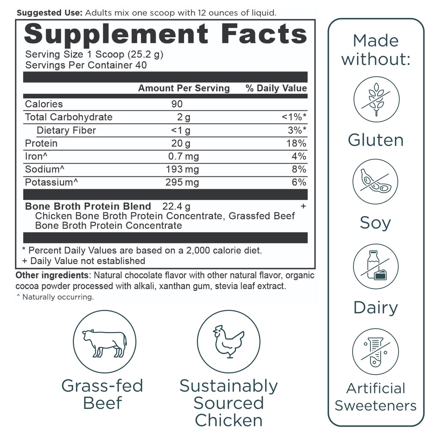 Ancient Nutrition Grass Fed, Cage Free, Bone Broth Protein Powder, 20g Protein, Hydrolyzed Collagen Peptides, Keto & Paleo Friendly, Supports Joint, Gut Health, Vanilla, 40 Servings - Nirvana Guru