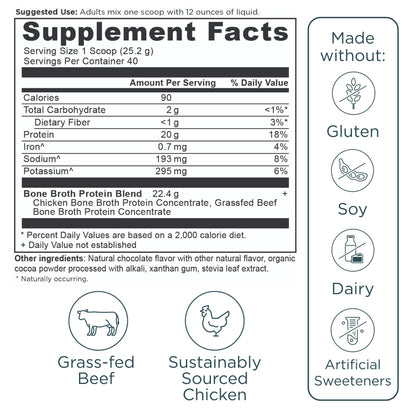 Ancient Nutrition Grass Fed, Cage Free, Bone Broth Protein Powder, 20g Protein, Hydrolyzed Collagen Peptides, Keto & Paleo Friendly, Supports Joint, Gut Health, Vanilla, 40 Servings - Nirvana Guru