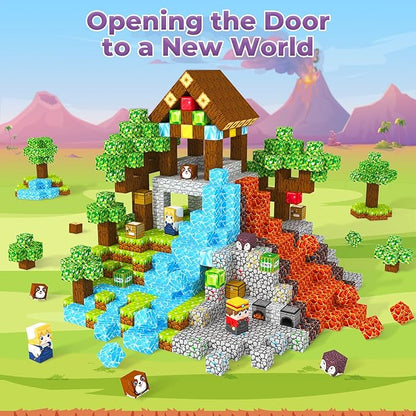 Magnetic Blocks, Magnetic Tiles Building Blocks, Magnet Cubes Toddler Kids Toys, Sensory STEM Toys for 3-5 4-6 5-7 6-8 Year Old Boys Girls Easter Birthday Gifts Travel Outdoor Kids Games (0.8IN/2CM) Nirvana Guru