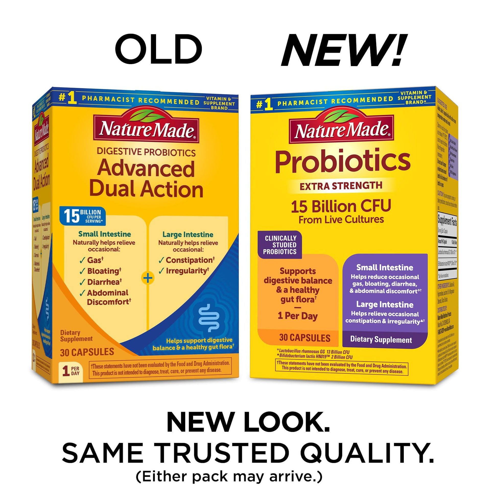 Nature Made Probiotics for Digestive Health Extra Strength 15 Billion CFU from Live Cultures, Probiotics for Women and Men, 30 Probiotic Capsules, 30 Day Supply - Nirvana Guru