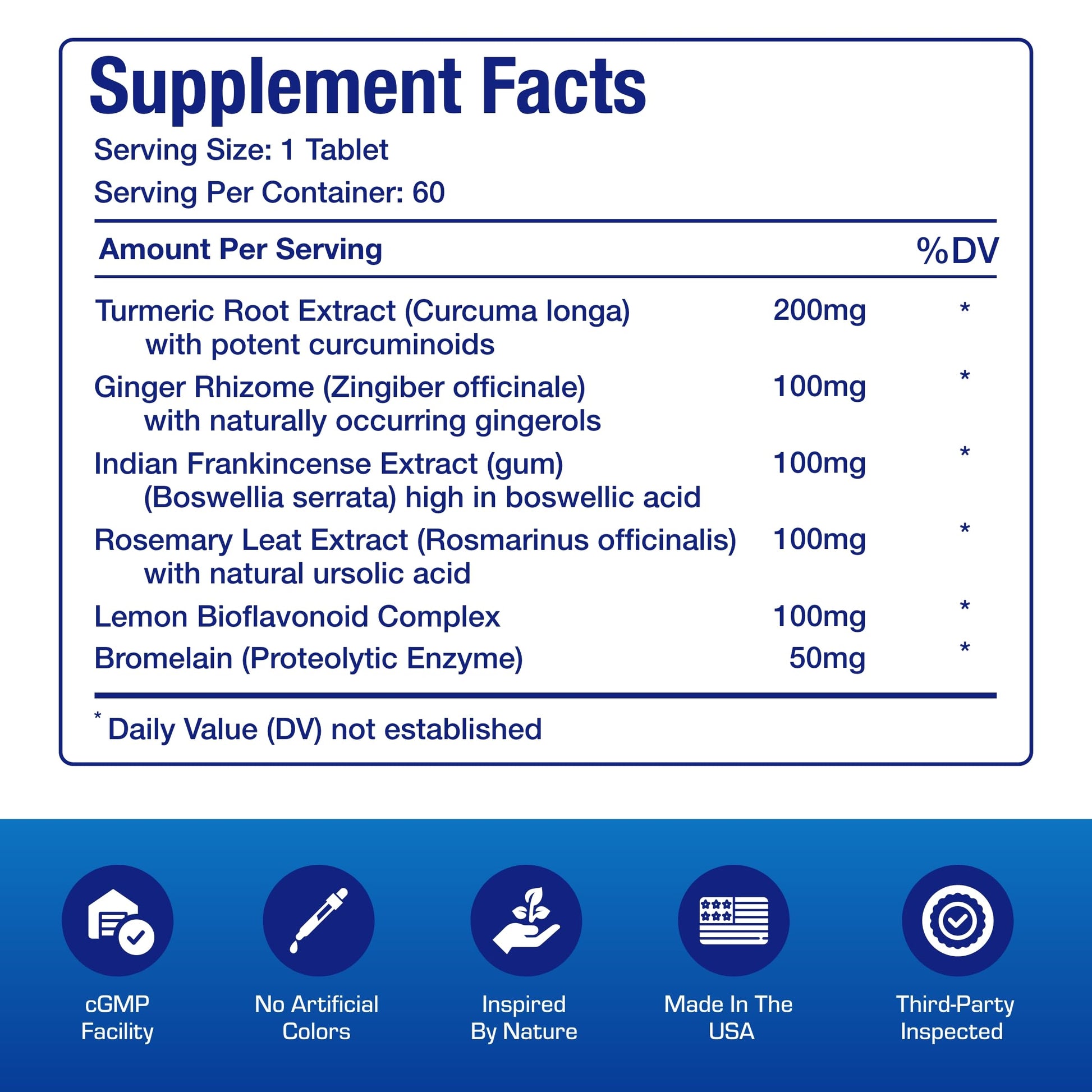 Pro ENZ Joint Support Supplement - Clinical Formula Turmeric Boswellia Supplement for Joint & Cartilage Mobility and Comfort Support Plus Eicosanoid Management with Proteolytic Enzymes (120 Servings) Nirvana Guru