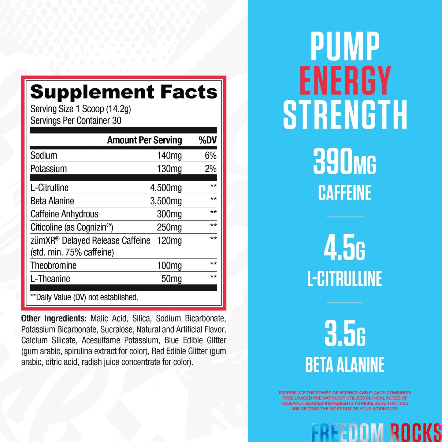 RYSE Loaded Pre Workout Powder - Ring Pop Cherry - Daily Pre-Workout for Men & Women with 325mg Caffeine, Beta Alanine, and Citrulline for Pump, Focus, and Energy - 30 Servings Nirvana Guru