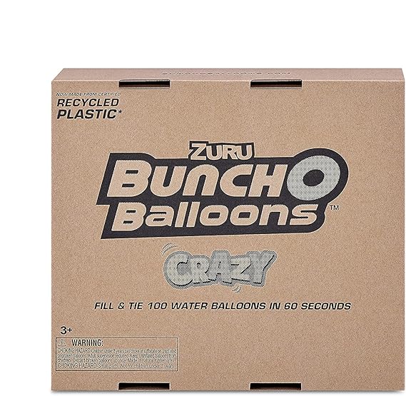 Bunch O Balloons Crazy Color by ZURU, 200+ Rapid-Filling Self-Sealing Water Balloons for Outdoor Family, Friends, Children Summer Fun, Amazon Exclusive (6 Pack) nirvanaguru