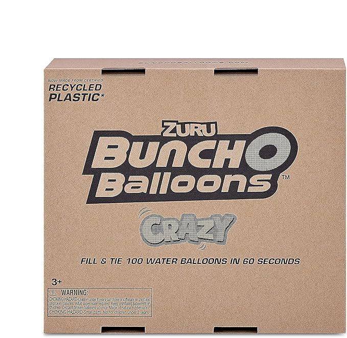 ZURU BUNCH O BALLOONS - 350 Rapid-Fill Crazy Color Water Balloons (10 Pack) Nirvana Guru