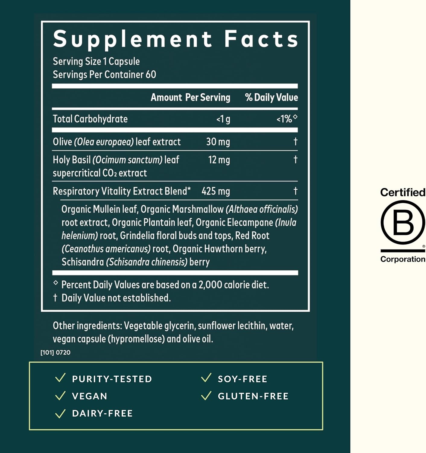 Gaia Herbs Mighty Lungs - Lung Support Supplement to Help Maintain Overall Lung & Respiratory Health* - With Mullein, Plantain, Schisandra & Elecampane - 60 Vegan Liquid Phyto-Capsules (30-Day Supply) - Nirvana Guru