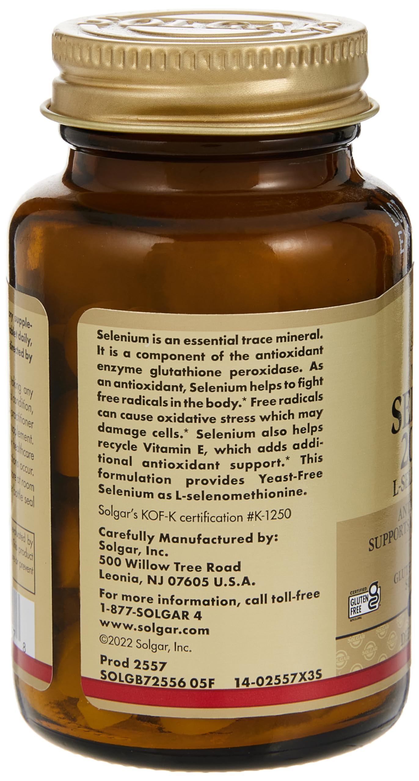 Solgar Yeast-Free Selenium 200 mcg, 250 Tablets - Supports Antioxidant & Immune System Health - Non-GMO, Vegan, Gluten Free, Dairy Free, Kosher - 250 Servings Nirvana Guru