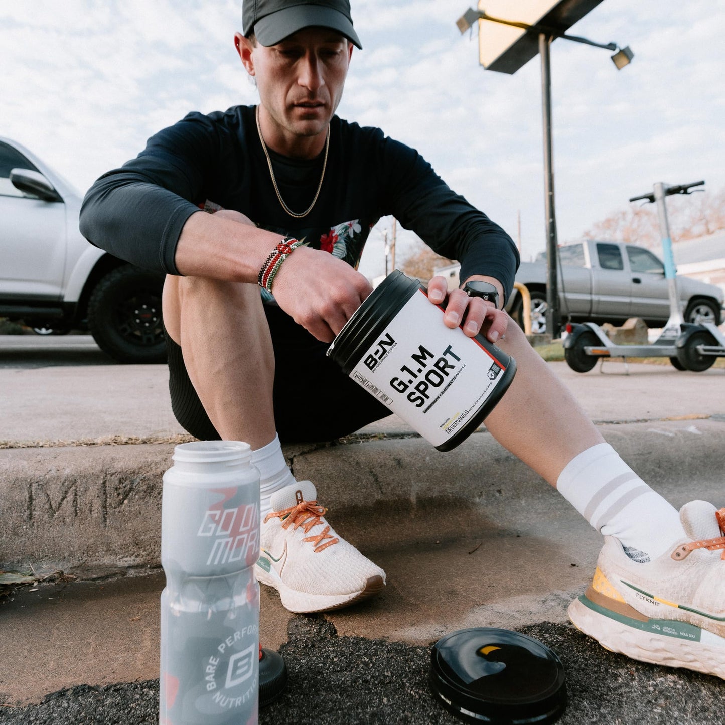 BARE PERFORMANCE NUTRITION, BPN G.1.M Go One More Sport, Endurance Training Fuel, Superior Carbohydrate & Electrolytes Powder Formula, Reduce Fatigue, Lemon Lime, 25 Servings