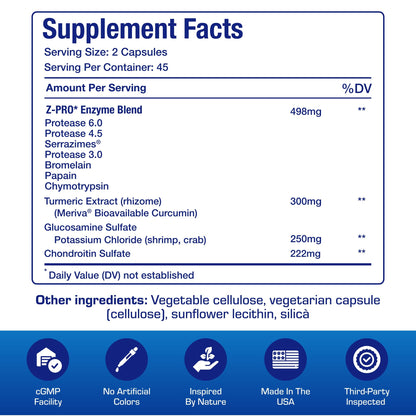 Nutra Disc & Joint Support Supplement - Clinically Formulated Restorative Cartilage Ligament and Tendon Supplement with Patented Meriva Curcumin & Glucosamine and Chondroitin for Adults - 45 Servings Nirvana Guru