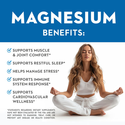 10 Magnese® Magnesium, Calcium & Vitamin D3, Bone & Muscle Support 180 Veggie caps Nirvana Guru