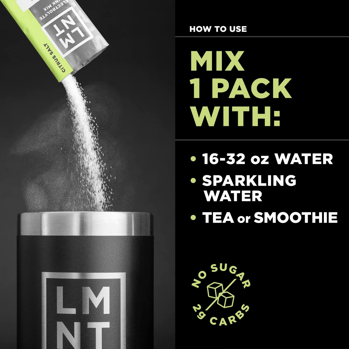 LMNT Zero Sugar Electrolytes - Watermelon Salt | Drink Mix | 30-Count