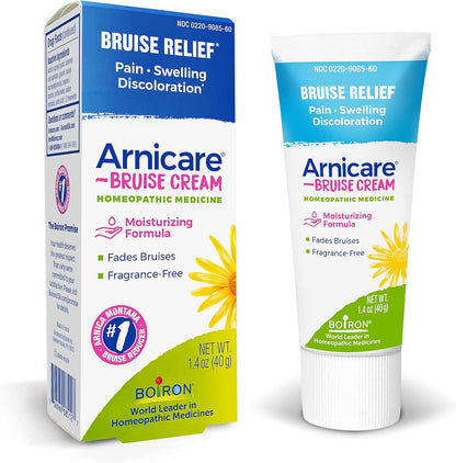 Boiron Arnicare Bruise Cream for Pain Relief from Bruising and Swelling or Discoloration from Injury - 1.4 oz - Nirvana Guru