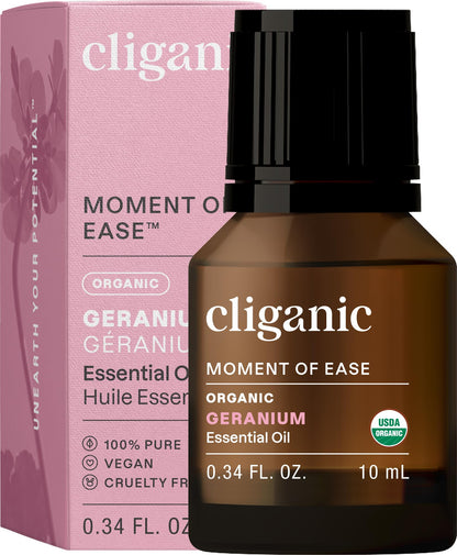 Cliganic Organic Lavender Essential Oil - 100% Pure Natural Undiluted, for Aromatherapy Diffuser | Non-GMO Verified (Packaging May Vary)