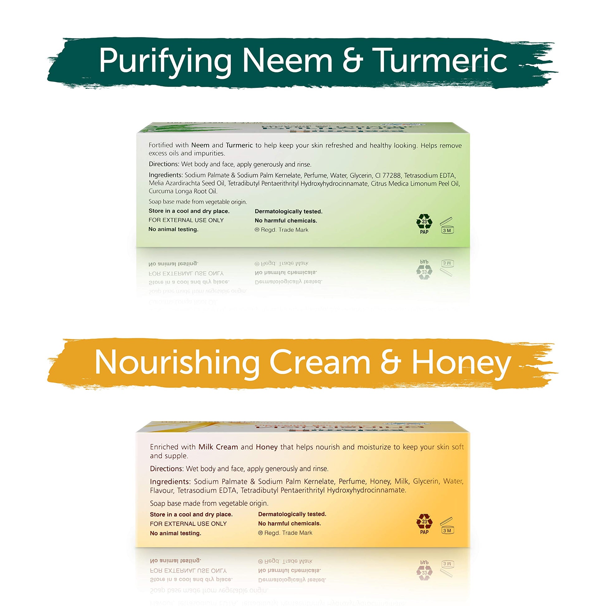 Himalaya Purifying Neem & Turmeric Cleansing Bar for Clean and Healthy Looking Skin, Free from Parabens, SLS and Phthalates, Gluten Free, Vegan, 125 g (4.41 oz), 6 Pack - Nirvana Guru