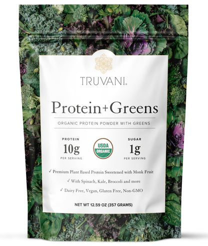 Truvani Vegan Protein Powder | Vanilla | 20g Organic Plant Based Protein | 18 Servings | Keto | Gluten & Dairy Free | Low Carb | No Added Sugar