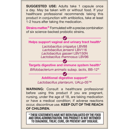 Jarrow Formulas Fem Dophilus Probiotics for Women - 10 Billion CFU, Female Vaginal Probiotics, Vaginal, Urinary Tract and Digestive Support, 30 Capsules - Nirvana Guru