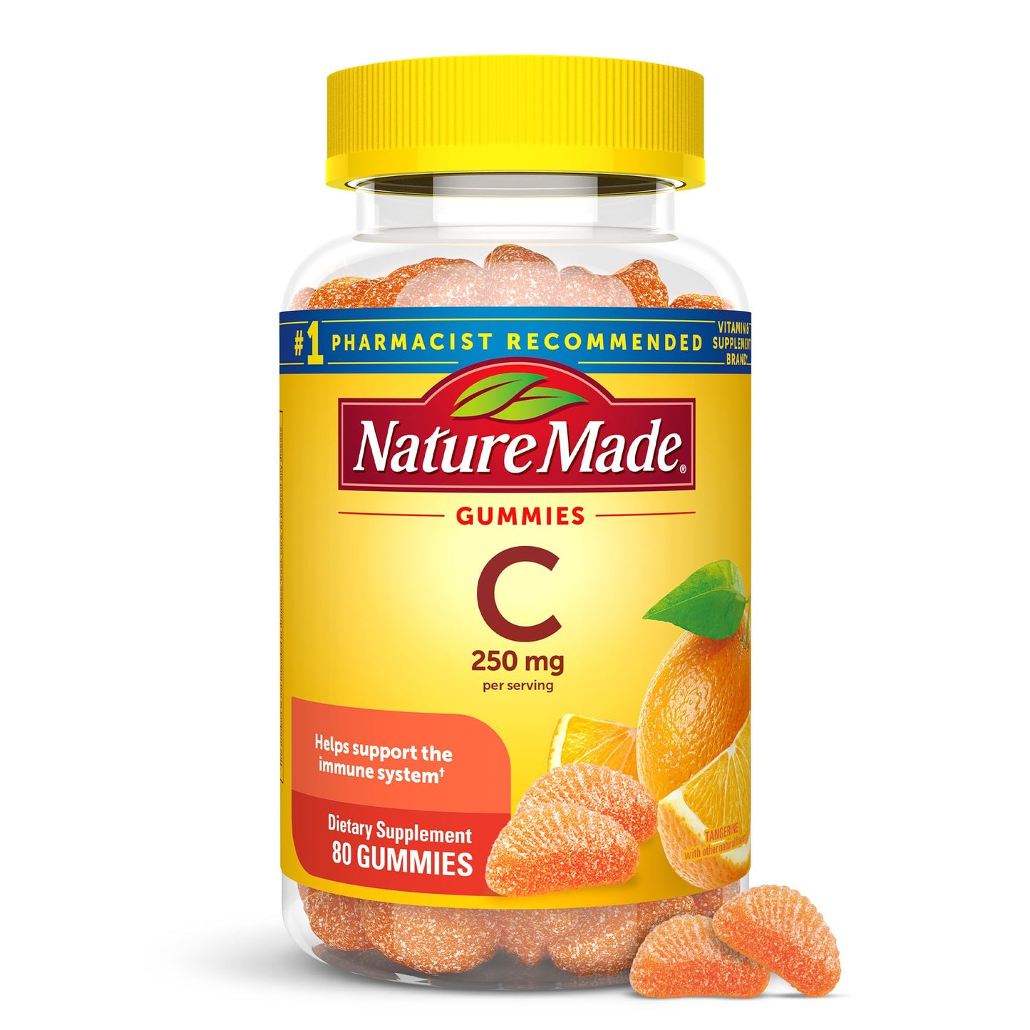 Nature Made Vitamin C 250 mg per serving, Dietary Supplement for Immune Support, 150 Gummies, 75 Day Supply - Nirvana Guru