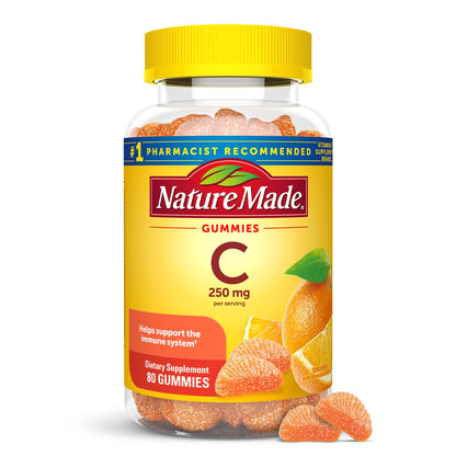 Nature Made Vitamin C 250 mg per serving, Dietary Supplement for Immune Support, 150 Gummies, 75 Day Supply - Nirvana Guru