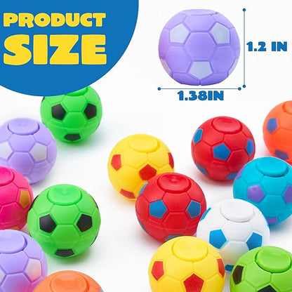 JOYIN 36 Pack Soccer Fidget Spinners for Kids, Soccer Party Favors, Fidget Toys Bulk, Stress Balls, Goodie Bag Stuffers for Birthday Party, Treasure Box for Classroom nirvanaguru