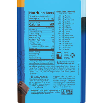 Organic Plant Based Protein Powder | Vegan Organic Protein Powder Vanilla Flavored with BCAA Amino Acids & Hemp Seed Pea Blend | Non-GMO Soy Dairy Filler & Gluten Free (Vanilla, 32 Servings) - Nirvana Guru