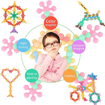 TOMYOU 200 Pieces Building Blocks Kids STEM Toys Educational Discs Sets Interlocking Solid Plastic for Preschool Boys and Girls Aged 3+, Safe Material Creativity nirvanaguru