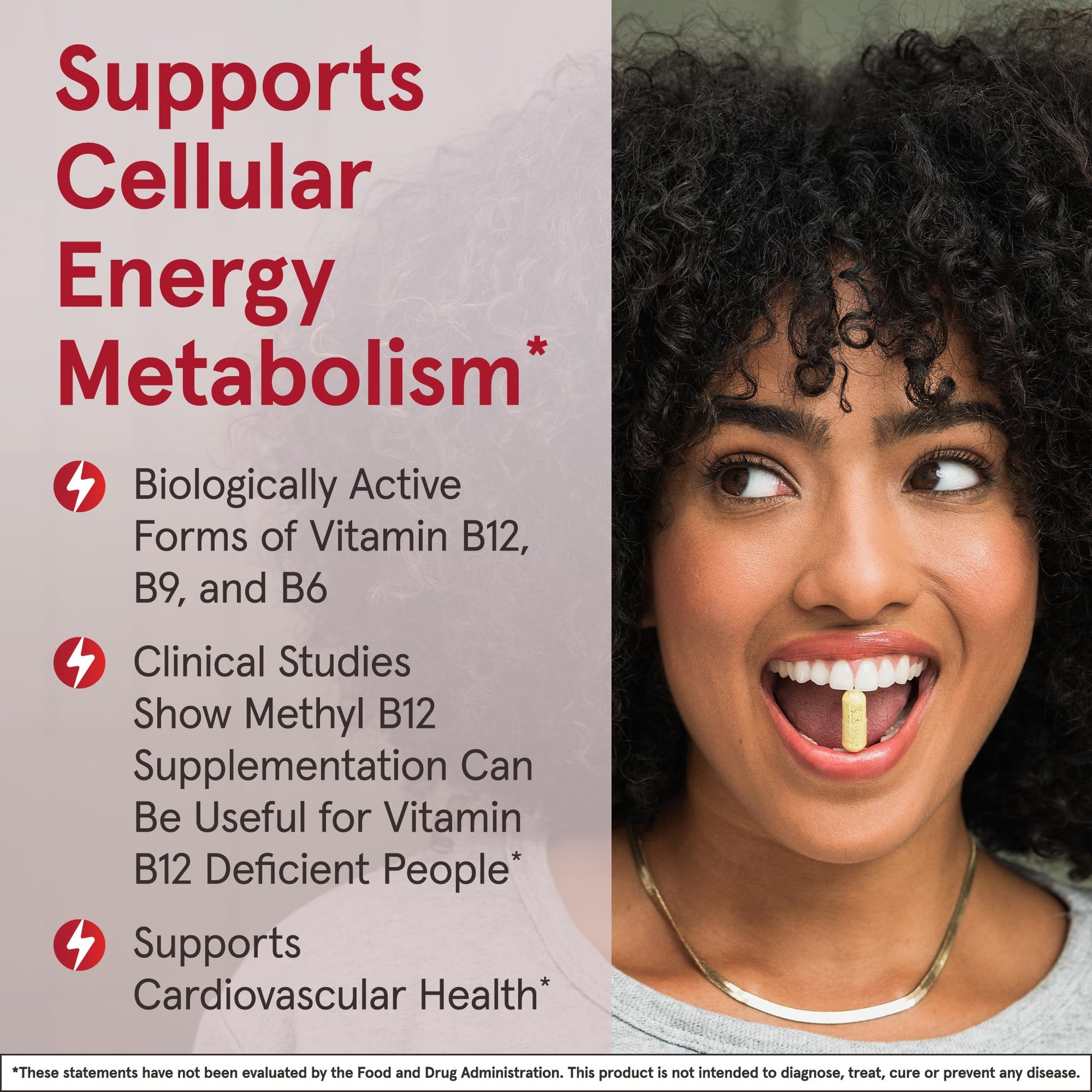 Jarrow Formulas Extra Strength Methyl B-12 1000 mcg & Methyl Folate 400 mcg + P-5-P, Dietary Supplement for Cellular Energy Metabolism and Cardiovascular Support, 100 Chewable Tablets, 100 Day Supply - Nirvana Guru