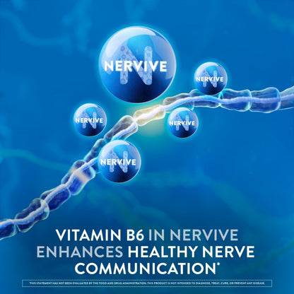 Nervive Nerve Health, with Alpha Lipoic Acid, to Fortify Nerve Health and Function in Fingers, Hands, Toes, & Feet*, and Support Healthy Circulation, ALA, Vitamins B12, B6, & B1, 30 Tablets Nirvana Guru