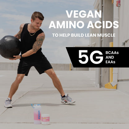 RSP NUTRITION AminoLean Pre Workout Powder, Amino Energy & Weight Management with Vegan BCAA Amino Acids, Natural Caffeine, Preworkout Boost for Men & Women, 30 Serv, Pink Lemonade… Nirvana Guru