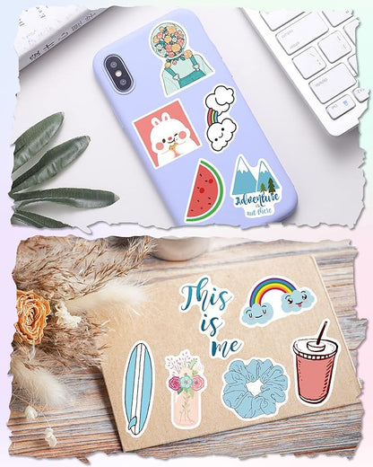 Sticker for Water Bottles, 300 Pcs/Pack Cute Vinyl Waterproof Vsco Laptop Stickers for School Students Gifts Classroom Teachers Prizes Stickers for Kids Teens Girls nirvanaguru