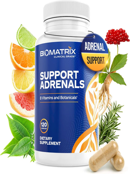 Adrenal Fatigue Supplement, Cortisol Manager, 5-MTHF, B Vitamins, Vitamin C, Adaptogens, Bioflavonoids, DHEA, Inositol, 30-60 Day Supply | 120 Veggie Caps Nirvana Guru