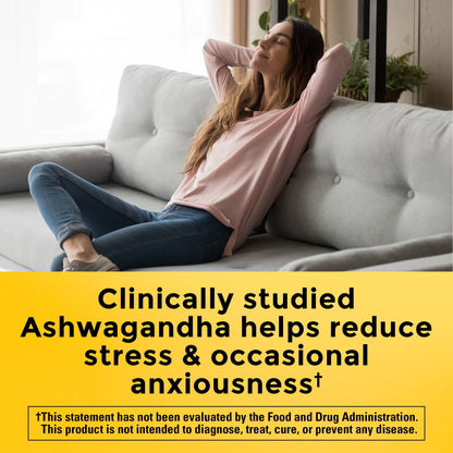 Nature Made Ashwagandha Capsules 125mg for Stress Support, 60 Capsules, 60 Day Supply - Nirvana Guru