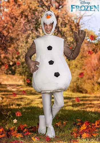 Adult Disney Frozen Olaf Halloween Costume for Men and Women | Body Piece with Leggings, Headpiece, Hand and Shoe Covers nirvanaguru