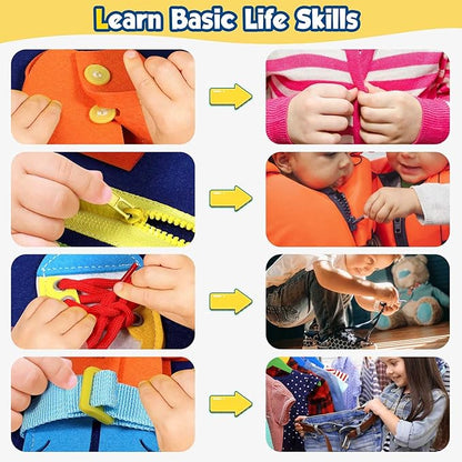 Winblo Toddler Busy Board - Montessori Toys for Toddler Boy Birthday Gift, Educational Learning Sensory Busy Book for Toddler Boys, Toddlers Activities Travel Toys for Airplane Car nirvanaguru