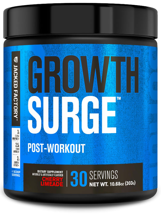 Jacked Factory Growth Surge Creatine Post Workout w/L-Carnitine - Daily Muscle Builder & Recovery Supplement with Creatine Monohydrate, Betaine, L-Carnitine L-Tartrate - 30 Servings, Swoleberry Nirvana Guru