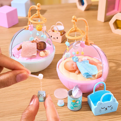 MGA's Miniverse Make It Mini Real Baby Nurture - Blind Packaging - Baby Care Themed Mini Collectibles - 8 Styles Including Rare Twins - Collectors, 8+ MINIVERSE