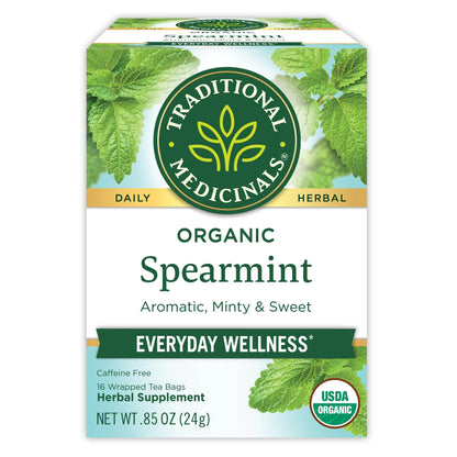 Traditional Medicinals Organic Red Clover, Caffeine Free, 16 Wrapped Tea Bags, 1.13 oz (32 g) - Nirvana Guru