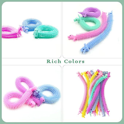 30 Pack Stretchy Strings Fidget Toys - Vibrant Sensory Toys Bulk for Kids and Adults Stress Relief - Anti-Anxiety Autism Toys - Perfect for Children's Day, Birthday Gifts, Party Favors nirvanaguru