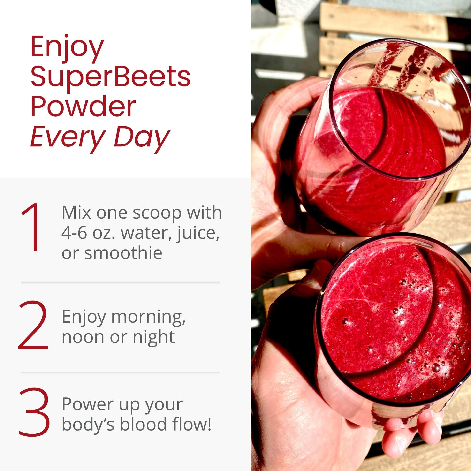 HumanN SuperBeets Beet Root Powder - Non-GMO Beetroot Superfood - Nitric Oxide Supplement for Heart Health, Circulation & Blood Pressure Support - Black Cherry, 30 Servings - Nirvana Guru