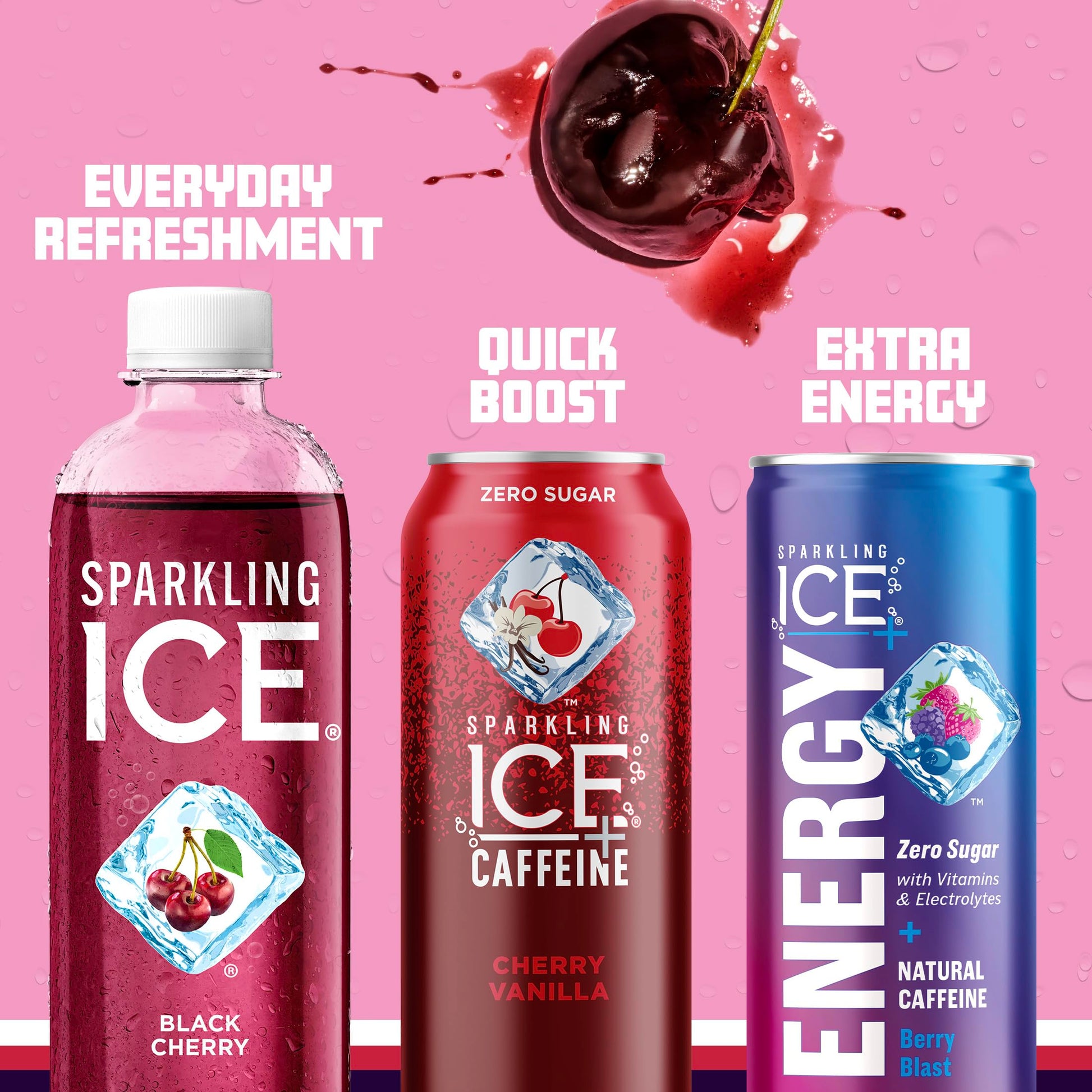 Sparkling Ice, Black Raspberry Sparkling Water, Zero Sugar Flavored Water, with Vitamins and Antioxidants, Low Calorie Beverage, 17 fl oz Bottles (Pack of 12) - Nirvana Guru