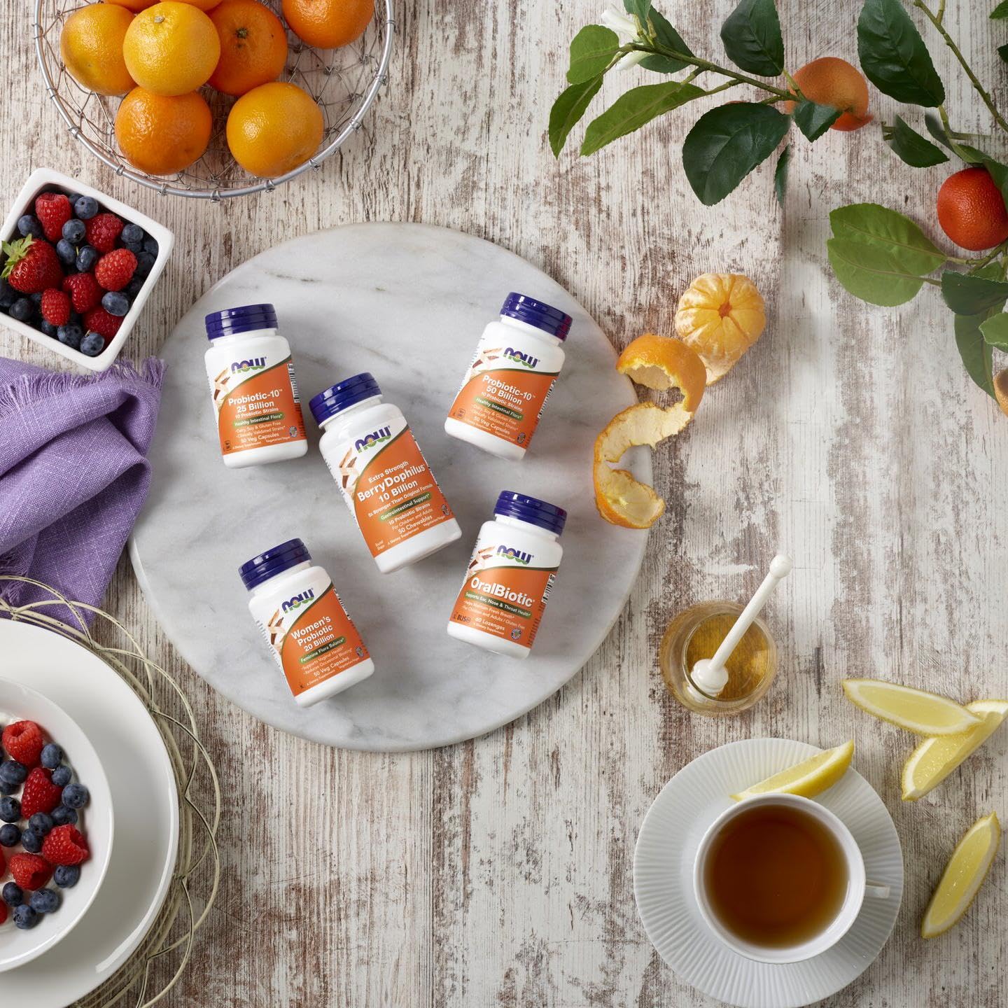 NOW Foods Supplements, Probiotic-10™, 25 Billion, with 10 Probiotic Strains, Dairy, Soy and Gluten Free, Strain Verified, 100 Veg Capsules - Nirvana Guru