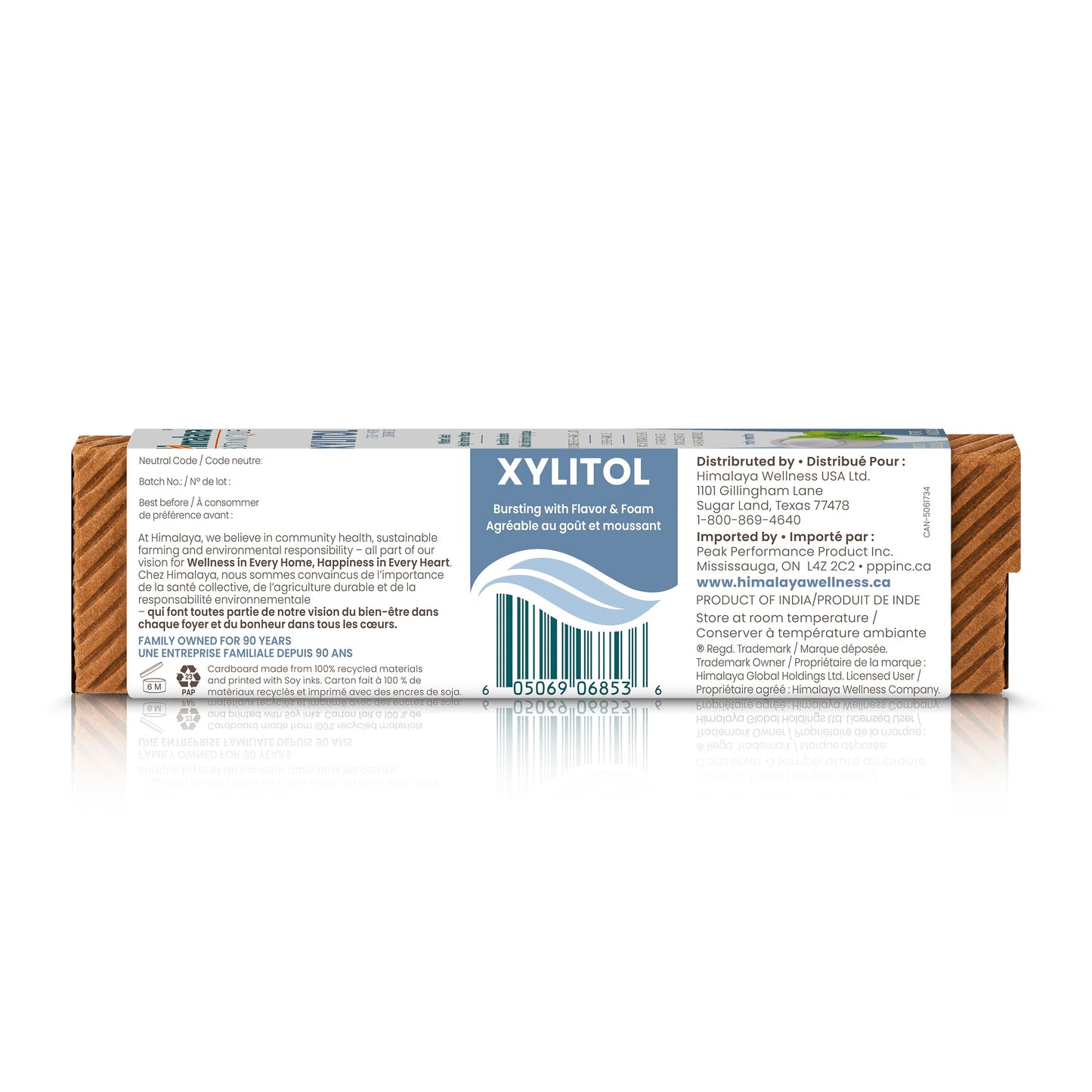 Himalaya Botanique Whitening Antiplaque Toothpaste with Xylitol, Fluoride Free, for Plaque Reduction & Gentle Whitening, 4 oz - Nirvana Guru