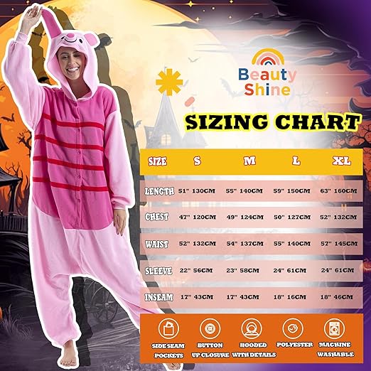 Beauty Shine Unisex Adult Onesie One Piece Pajamas Cosplay Cartoon Costume Halloween Christmas Sleepwear Jumpsuit Homewear nirvanaguru