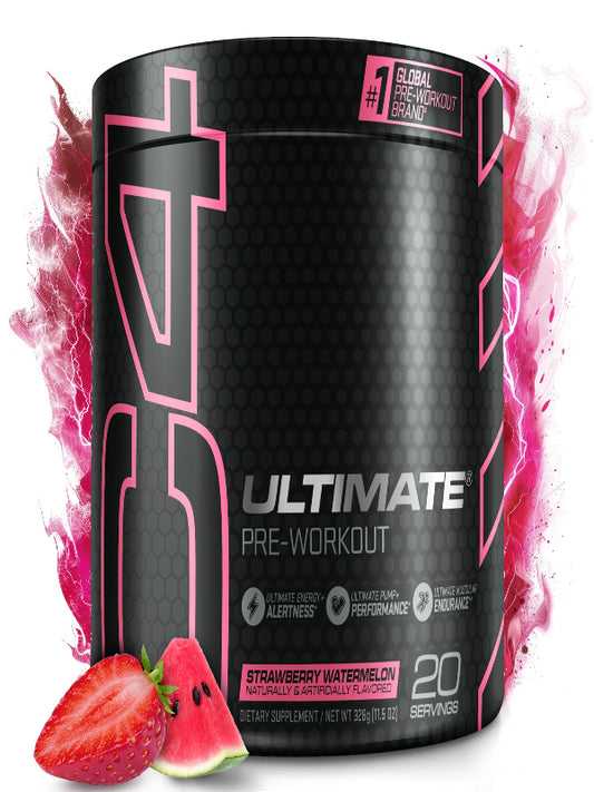 Cellucor C4 Ultimate Pre Workout Powder Watermelon - Sugar Free Preworkout Energy Supplement for Men & Women - 300mg Caffeine + 3.2g Beta Alanine + 2 Patented Creatines - 20 Servings Nirvana Guru