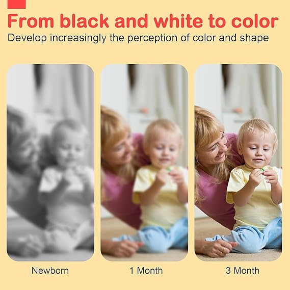URMYWO Black and White Baby Toys, Tummy Time High Contrast Newborn Toys 0-3 Months, Soft Baby Book, Visual Stimulation Montessori Sensory Infant Toys 0-6-12 Months, Shower Gift for Boys Girls nirvanaguru