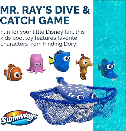 SwimWays Disney Finding Dory Mr. Ray's Dive and Catch Game, Bath Toys and Pool Party Supplies for Kids Ages 5 and Up nirvanaguru