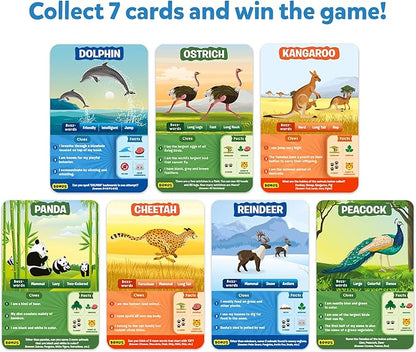 Skillmatics Guess in 10 Animal Planet, Card Game, Perfect for Boys, Girls, Kids, Teens, Adults Who Love Animals, Trivia Games, Travel Games, Gifts for Ages 6, 7, 8, 9, 10, and Up nirvanaguru