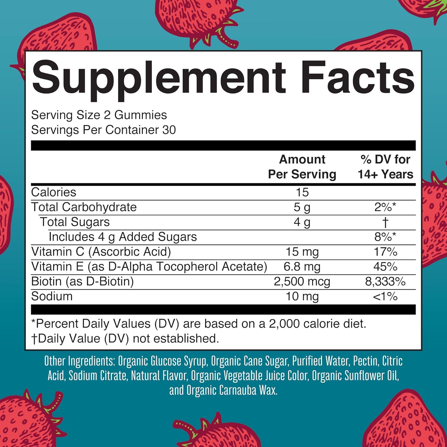 MaryRuth Organics Hair | Skin | and Nails Vitamins | Biotin Gummies with Vitamin C & Vitamin E | Hair Growth Vitamins | Skin Care | Nail Strength | USDA Organic Gummies for Ages 14+ | 60 Count - Nirvana Guru