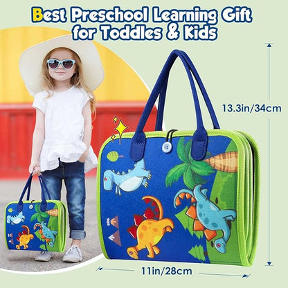 Winblo Toddler Busy Board - Montessori Toys for Toddler Boy Birthday Gift, Educational Learning Sensory Busy Book for Toddler Boys, Toddlers Activities Travel Toys for Airplane Car nirvanaguru