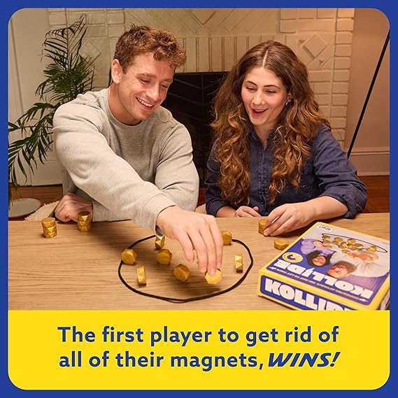 Kollide by Relatable, Exciting Magnetic Game for Family Game Night, Fun 2 Player Games for Kids, Includes 1 Rope, 20 Magnets & Carrying Bag nirvanaguru