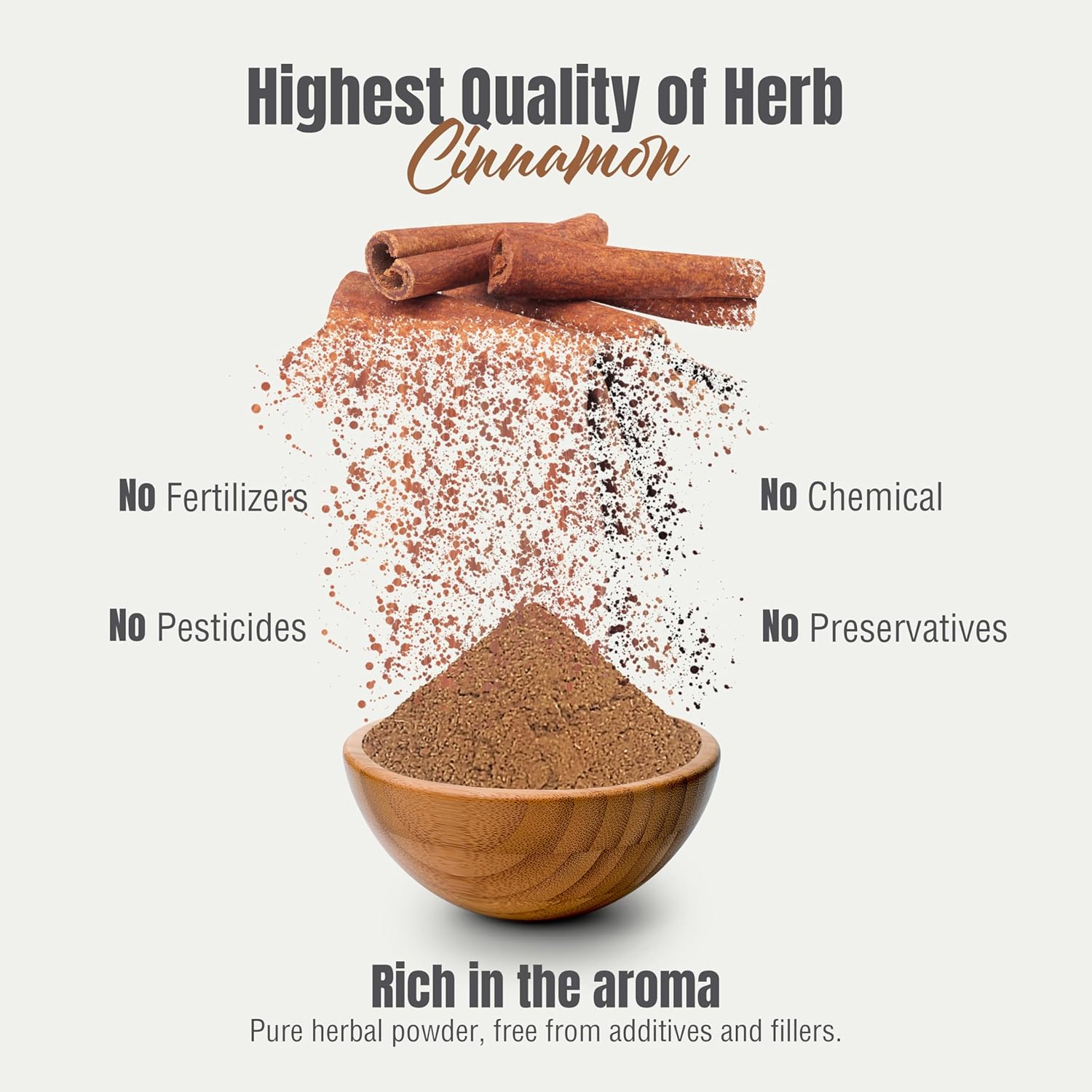 Cinnamon Powder Cinnamomum Verum Perfect for Baking, Cooking & Smoothies Non GMO, Vegan 230 GMS Nirvana Guru