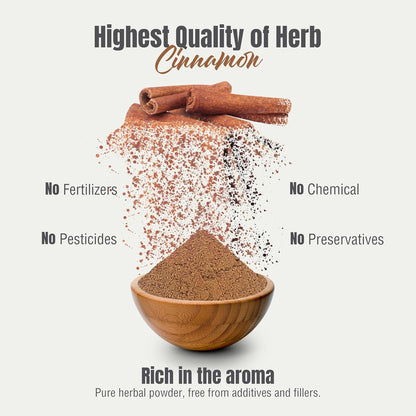 Cinnamon Powder Cinnamomum Verum Perfect for Baking, Cooking & Smoothies Non GMO, Vegan 230 GMS Nirvana Guru